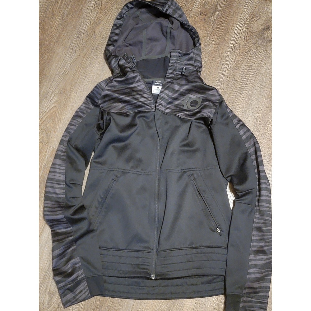 Nike Therma-FIT Full Zip Jacket Kevin Durant KD Logo Gray Small